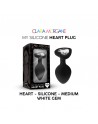 Bijoux anal forme cœur noir